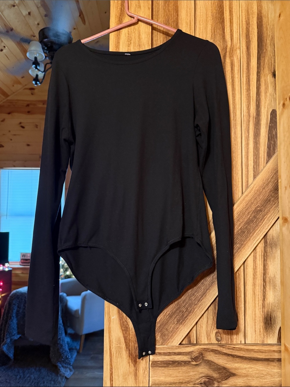 Everyday Black Long-Sleeve Bodysuit - Sleek Layering Top